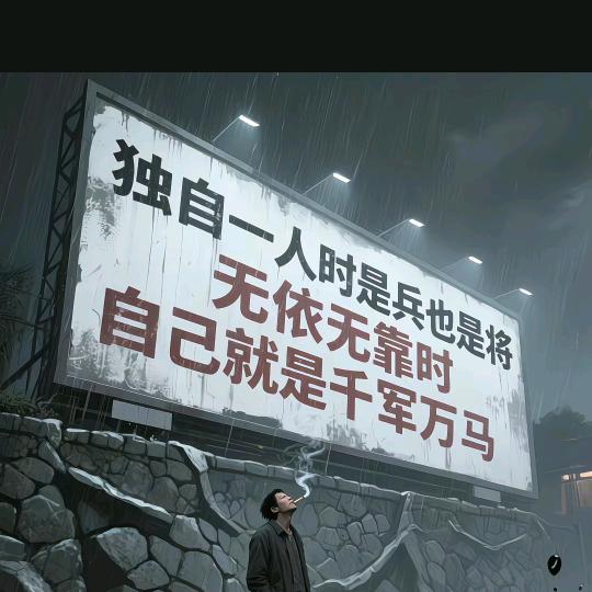 人生靠自己，只为碎银几两