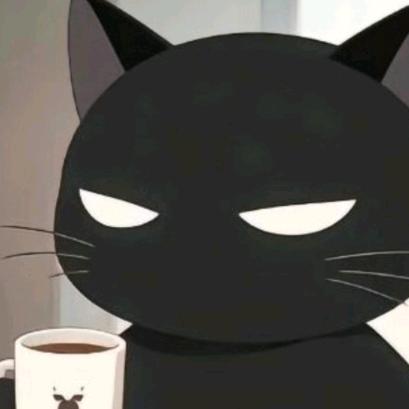 一只黑休猫