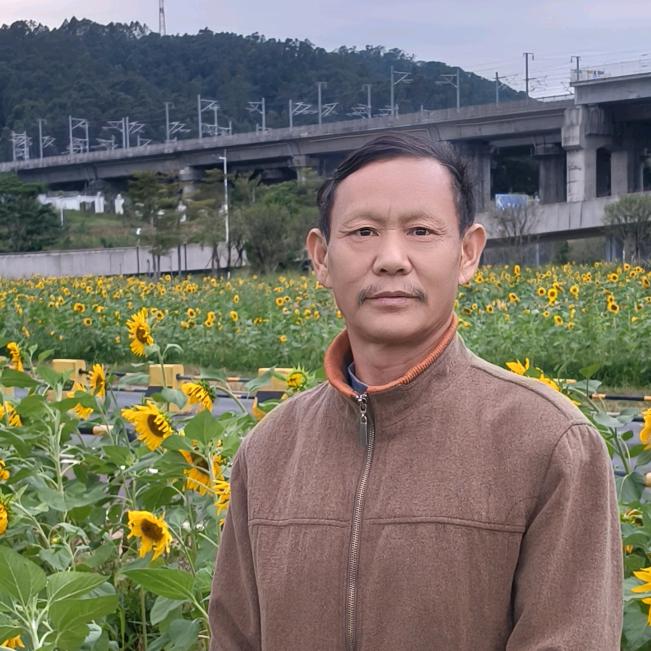 爱书法的农民工