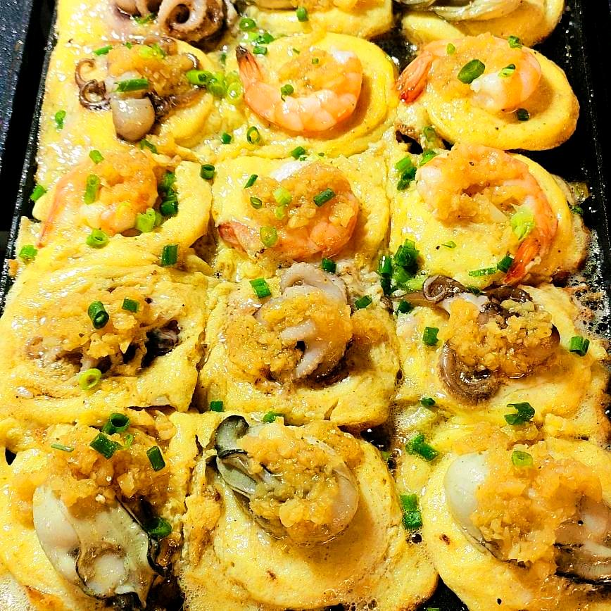 美食小吃蚝蛋烧