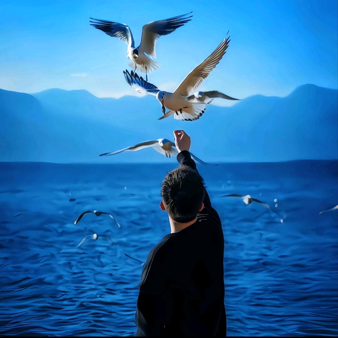 蓝天碧海