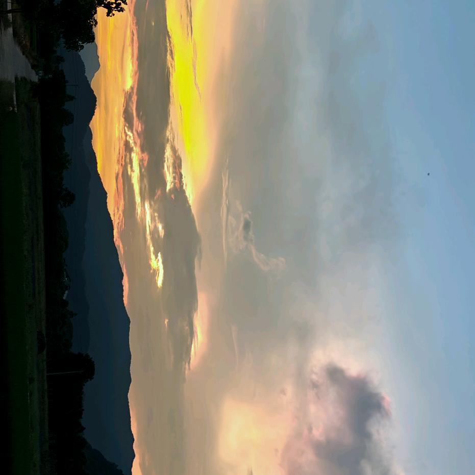 我在黄昏垂钓晚霞
