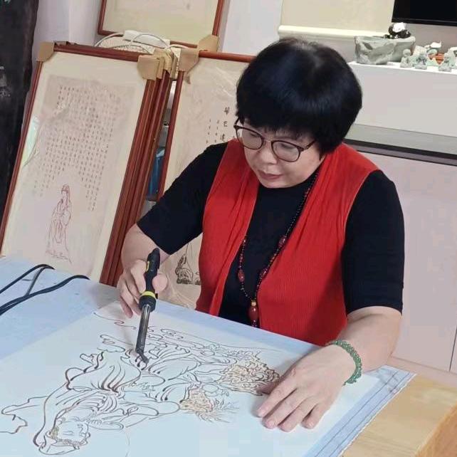 非遗烙画赵桂花