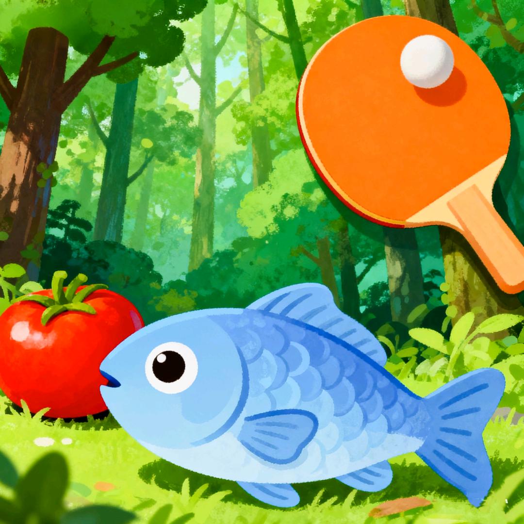 🐟🍅 🏓🏓 🎄