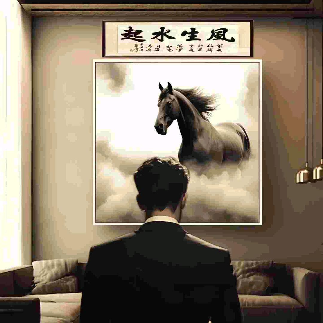 白龙马，蹄朝西