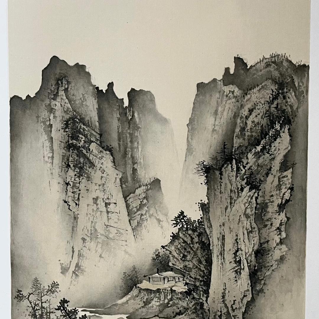 郭画  故川山水画