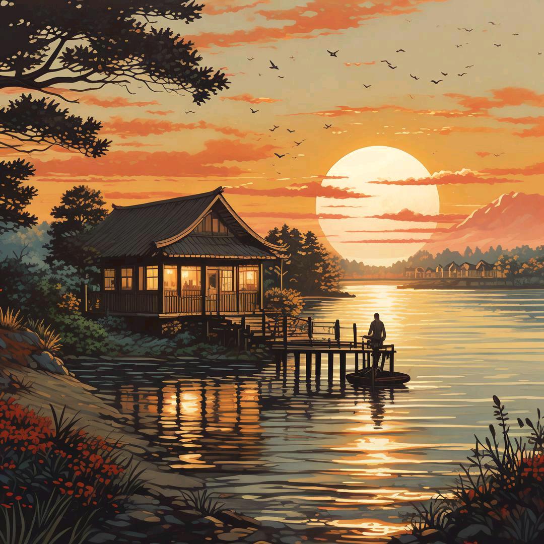 夕阳西下