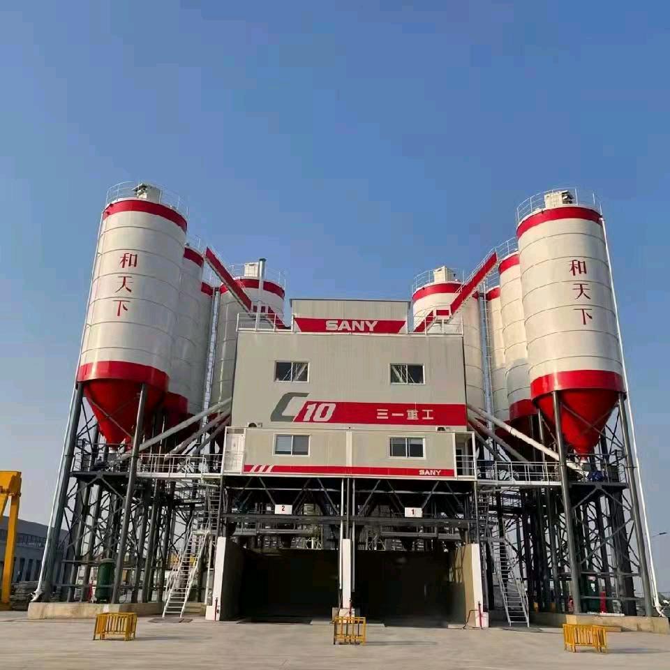 二手搅拌站二手水泥罐山东华豪建筑设备