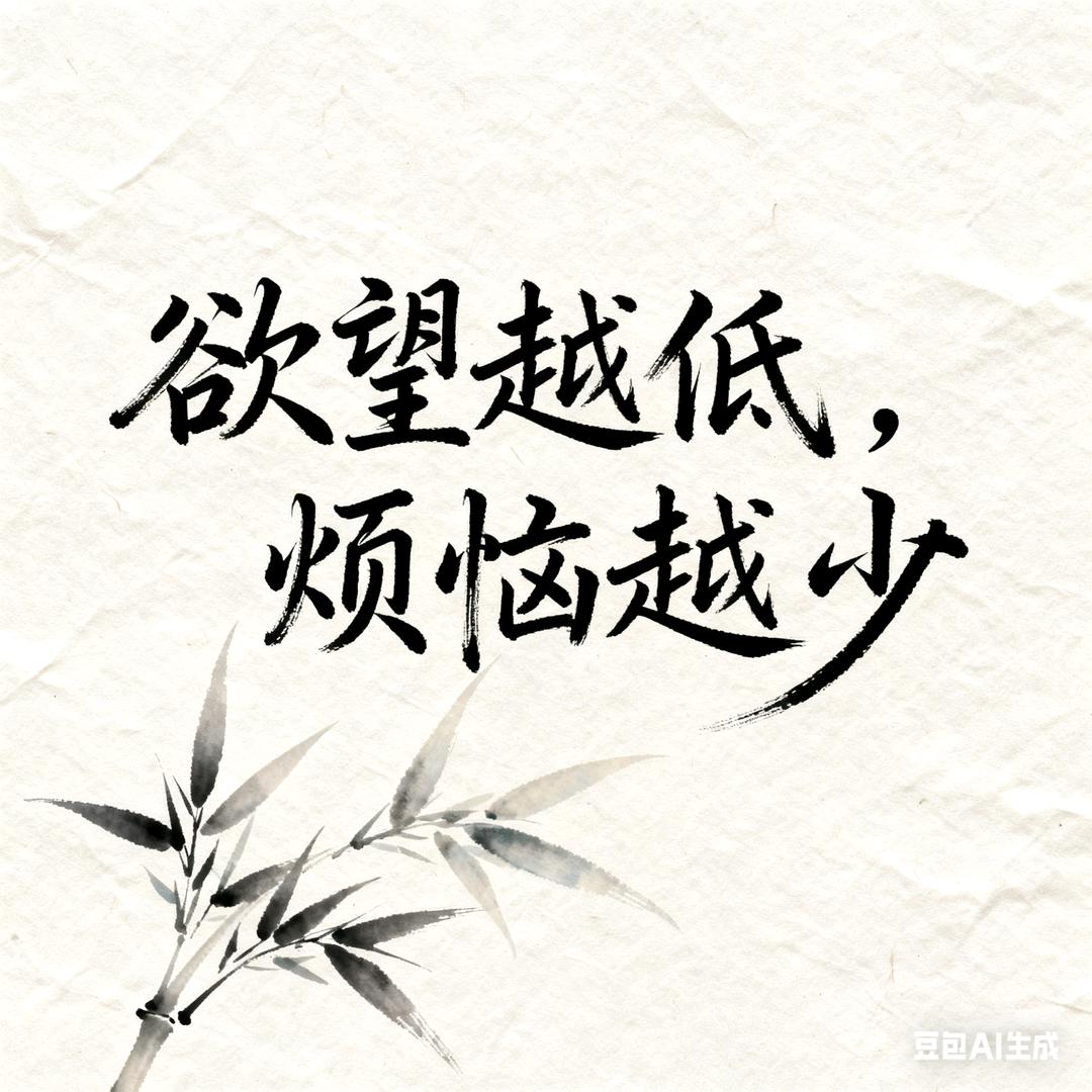 - 少欲少忧
