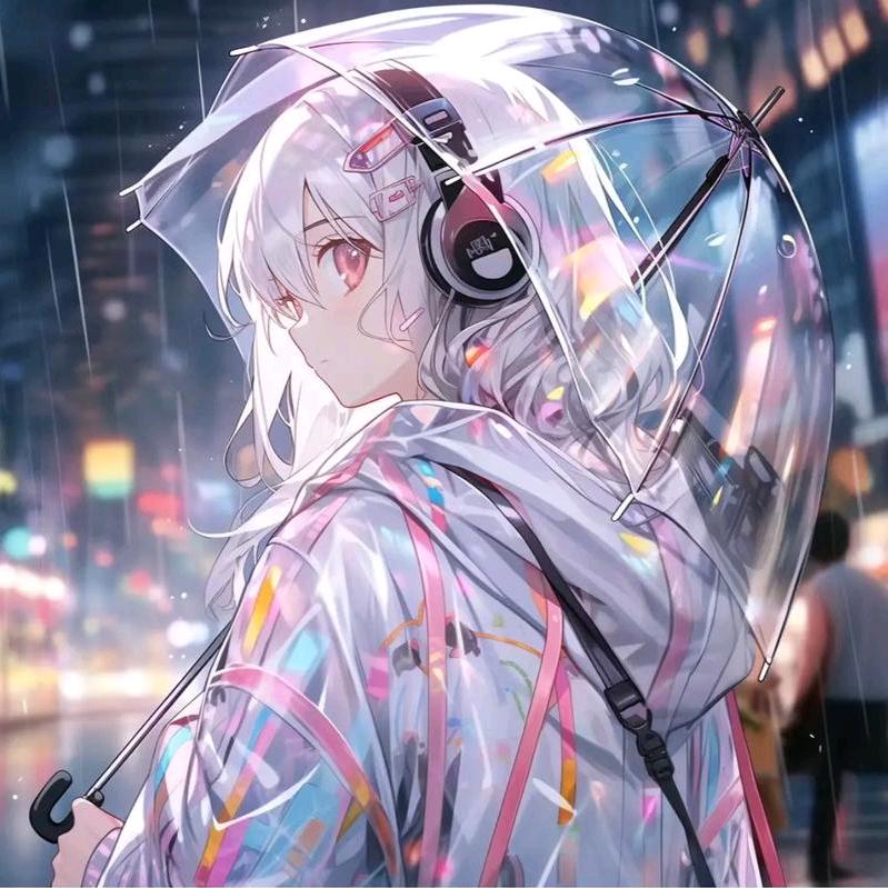 雨中的小可爱