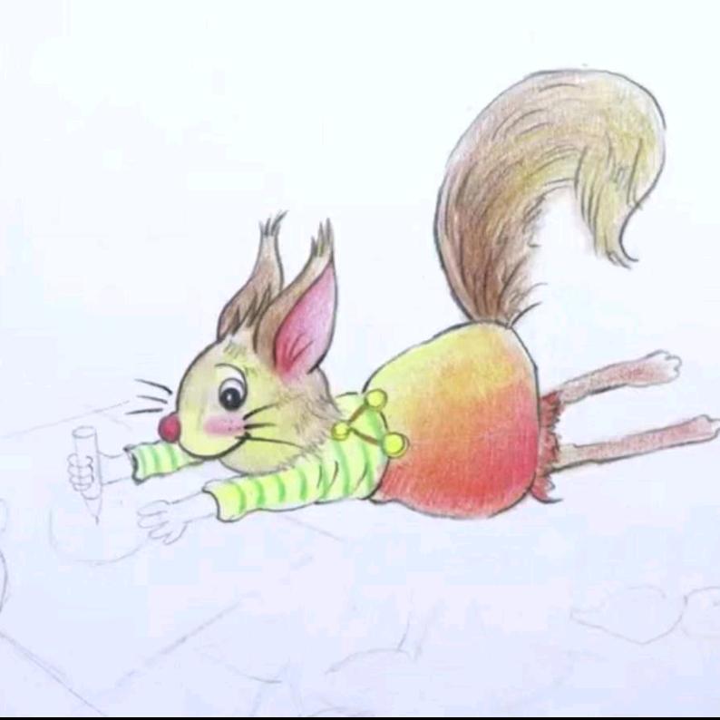 小绵羊绘画