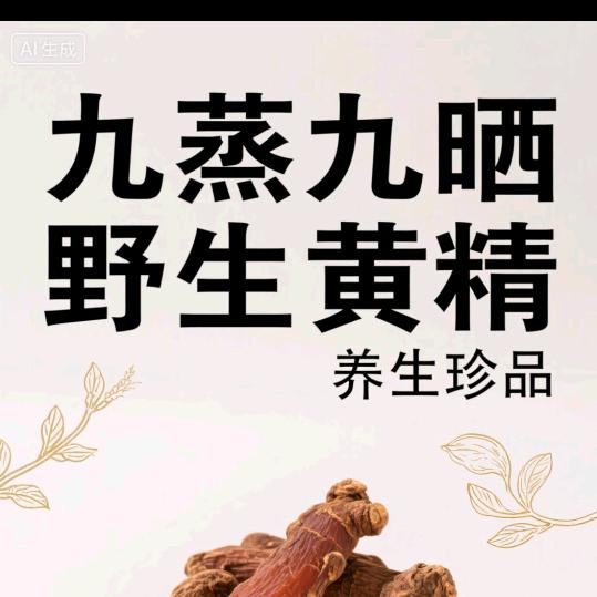 九蒸九晒野生黄精