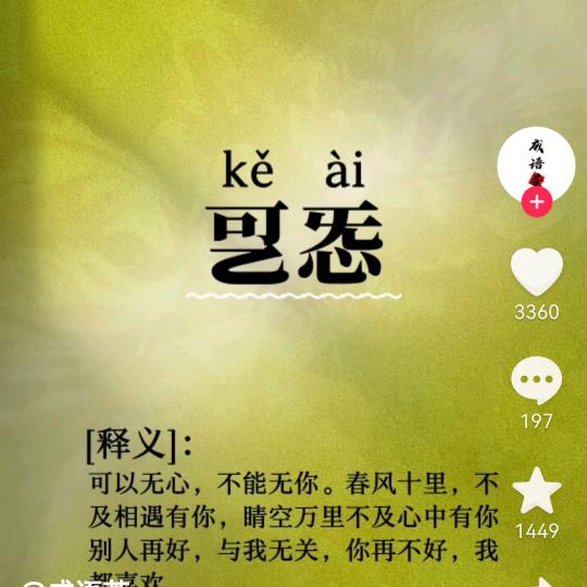 既许一人以偏爱