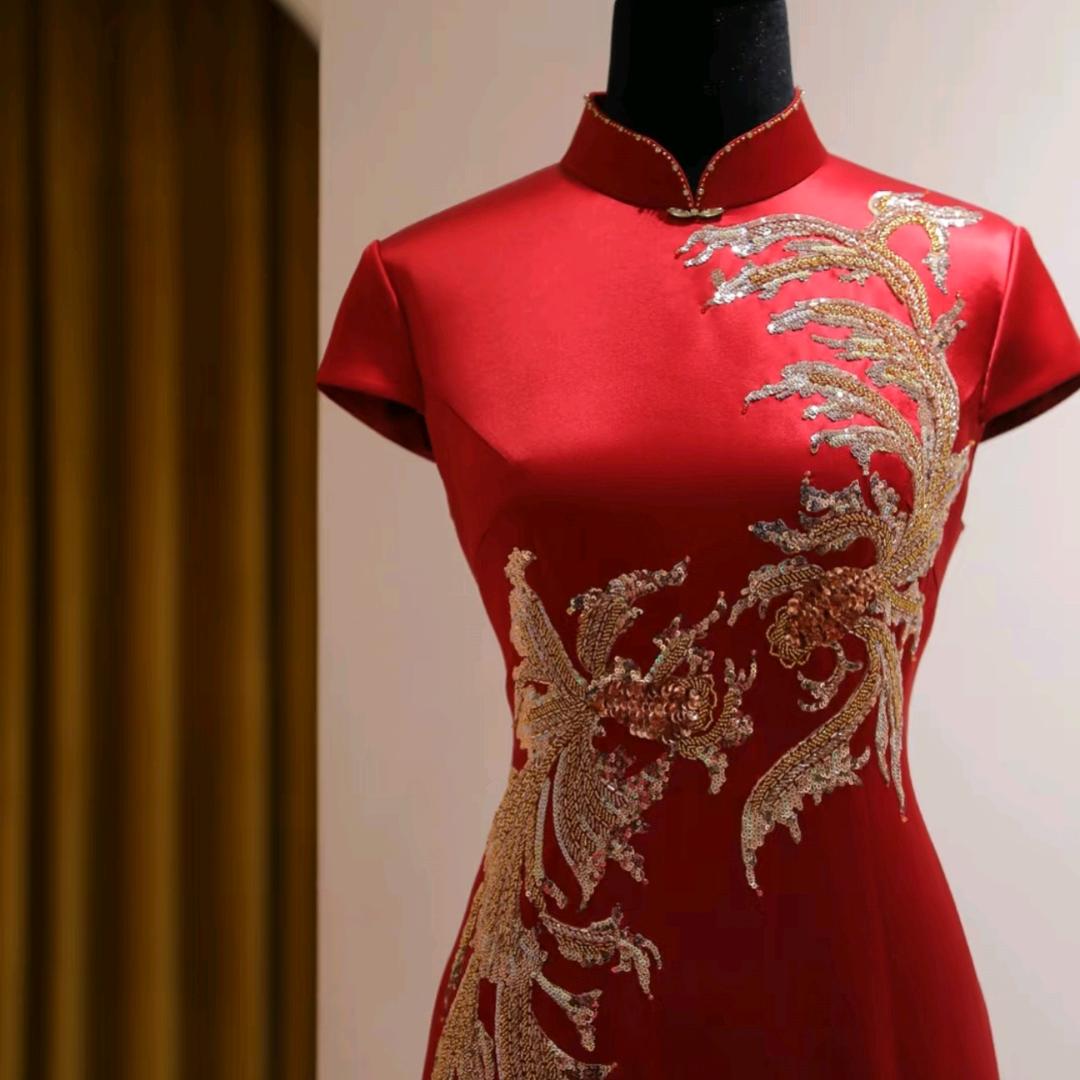 保山喜妈妈礼服旗袍