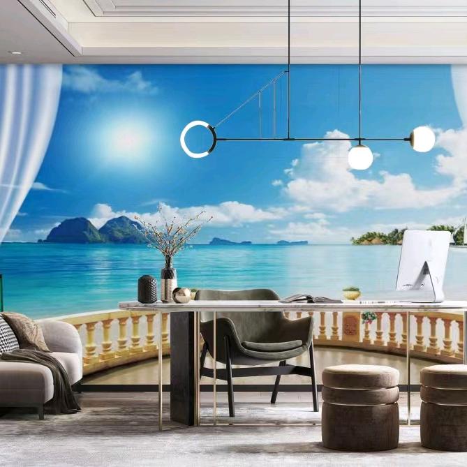 青出于蓝壁画、竹木纤维板背景墙定制工厂