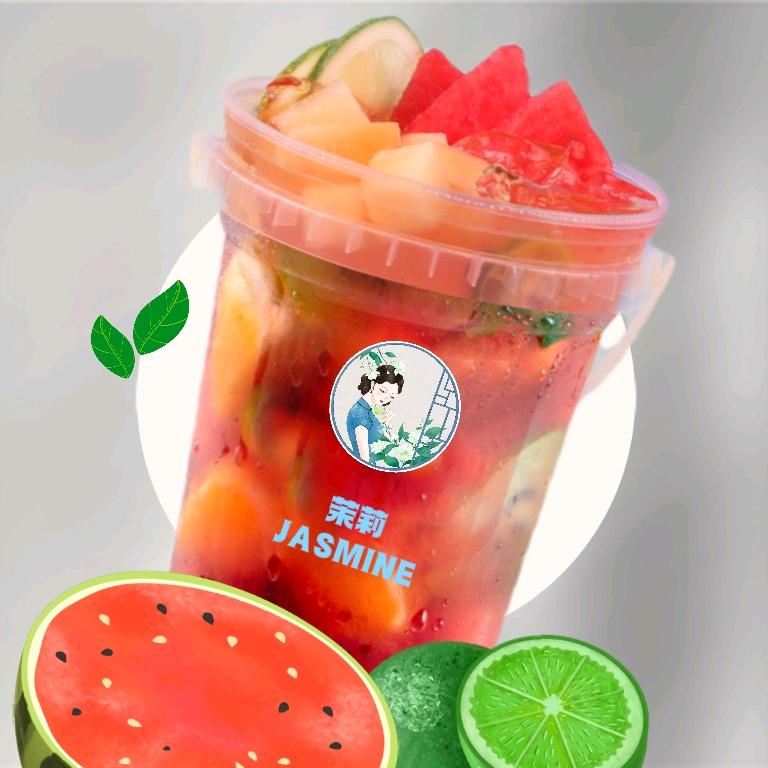 茉莉鲜果茶