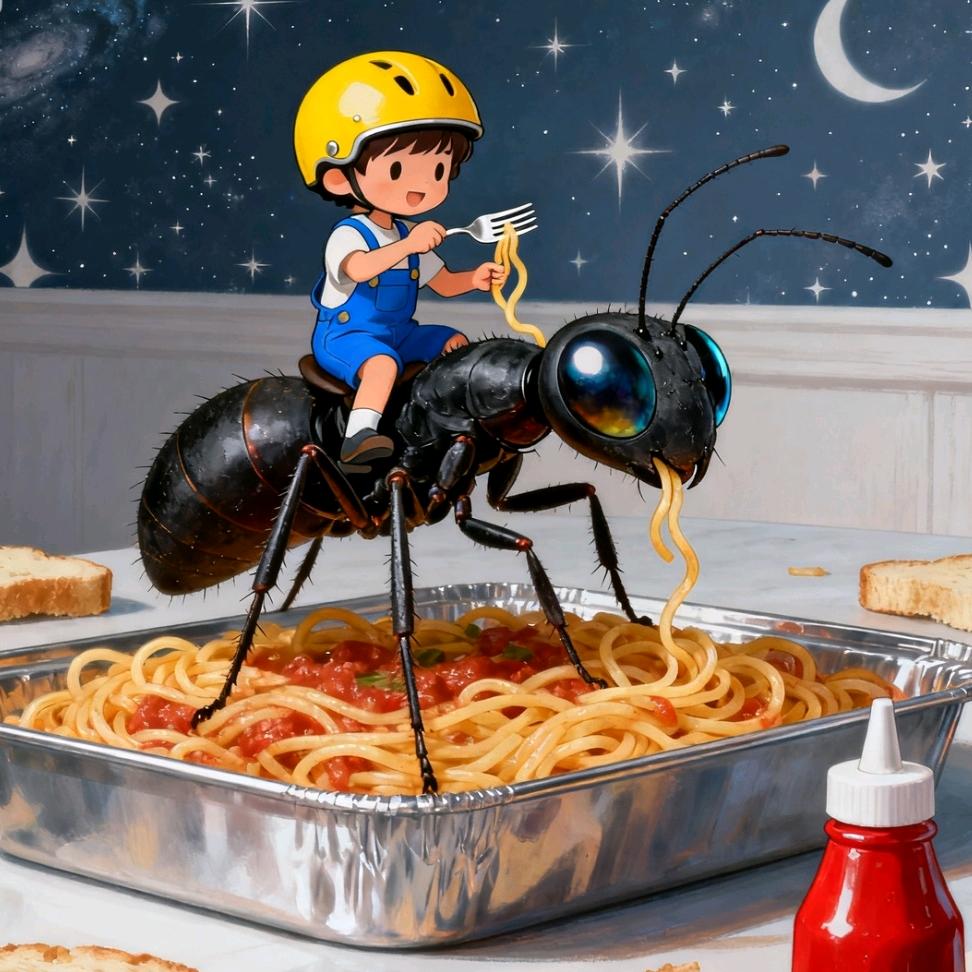 骑着蚂蚁去吃饭
