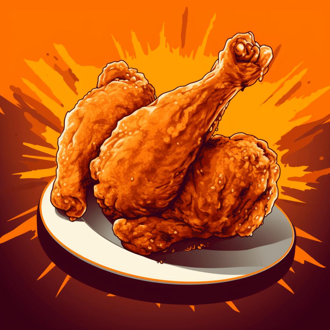 饭搭子炸鸡腿