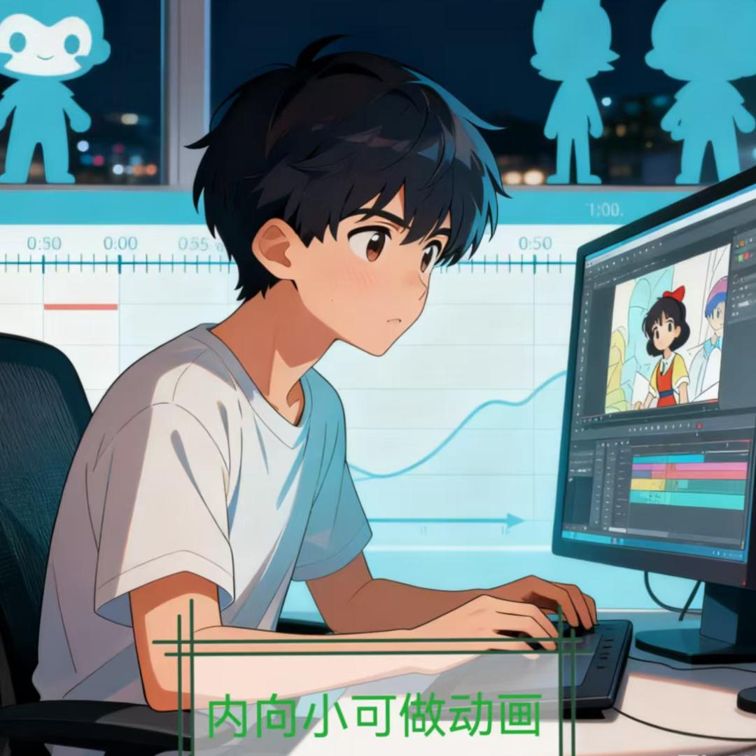 内向小可做动画（冲刺5W）