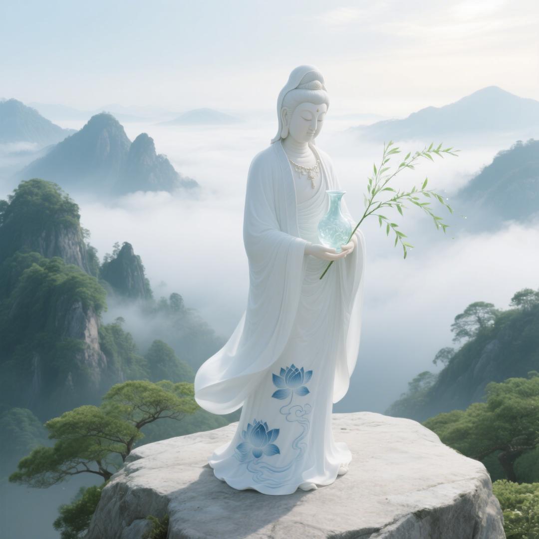 水月映禅心（观音菩萨）