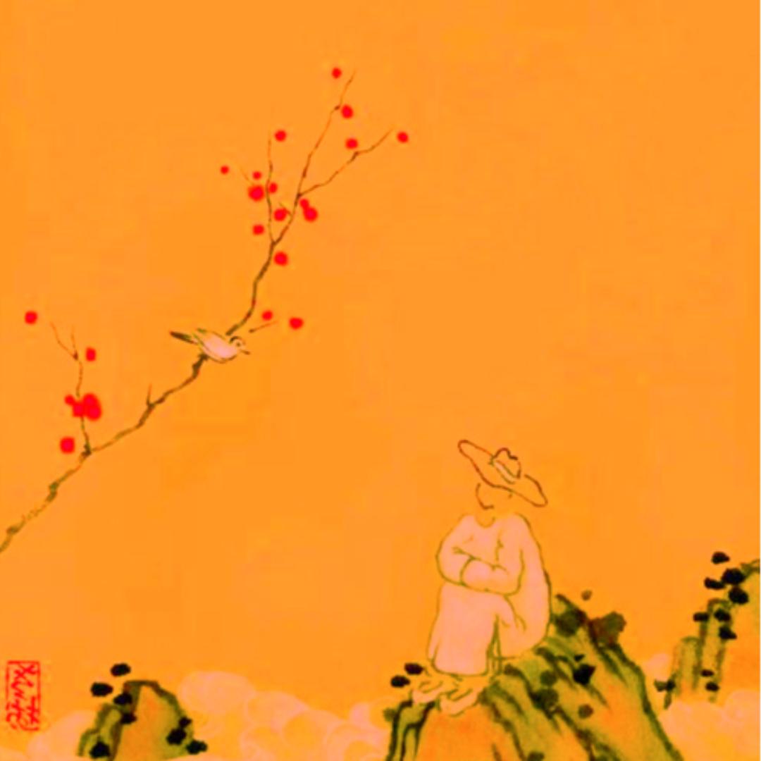 山泉老树