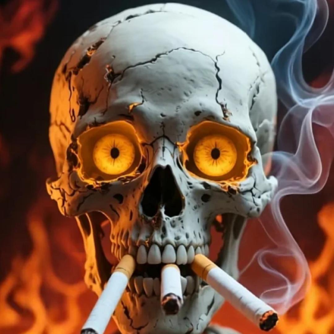 白骨劝诫烟