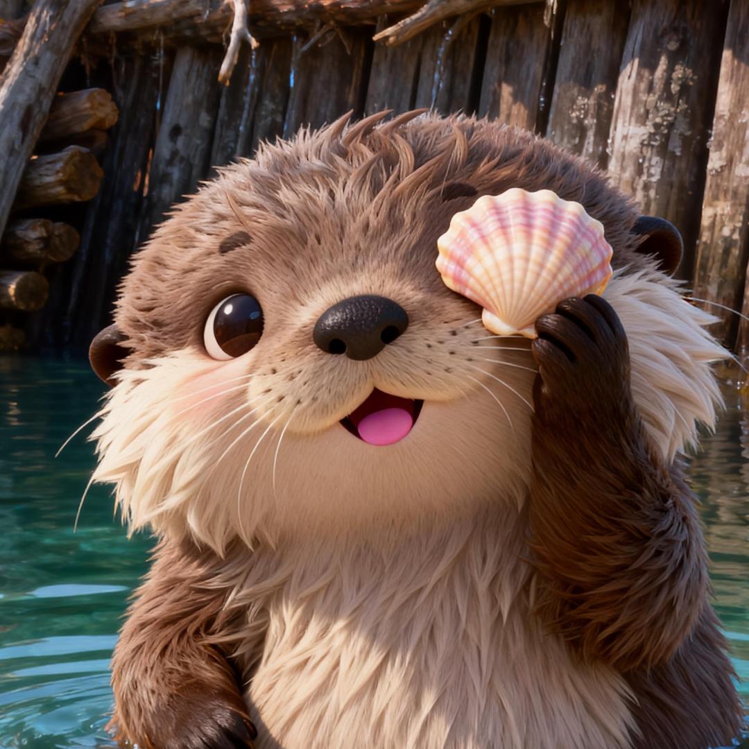 小海獭懒懒