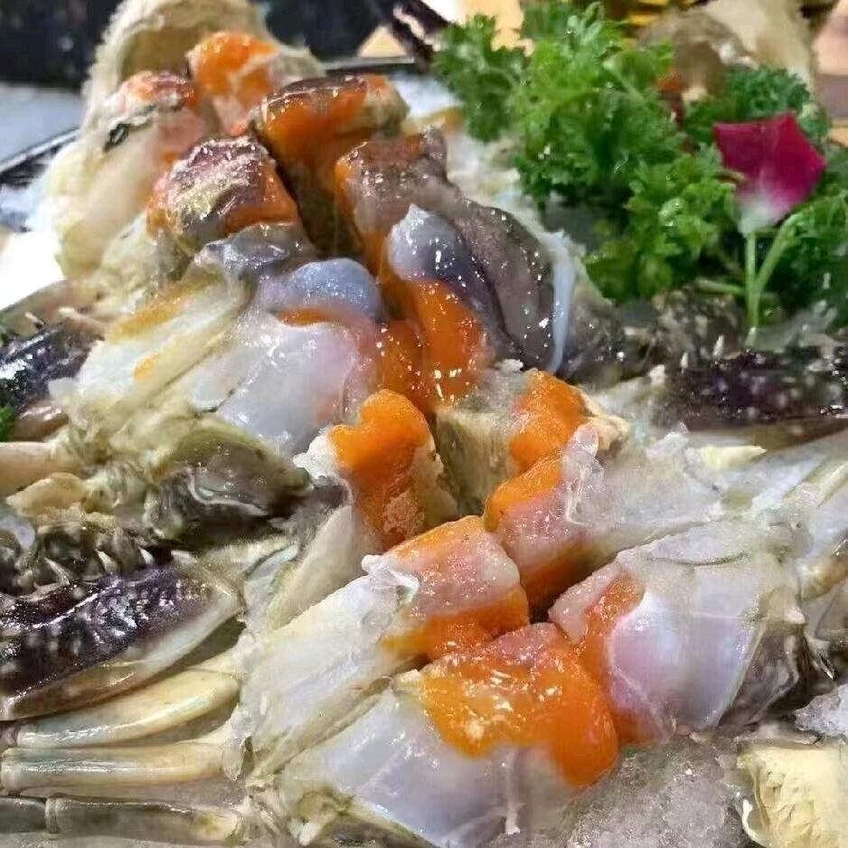 寒亭汇泽海参批发寒亭李记咸蟹子小号