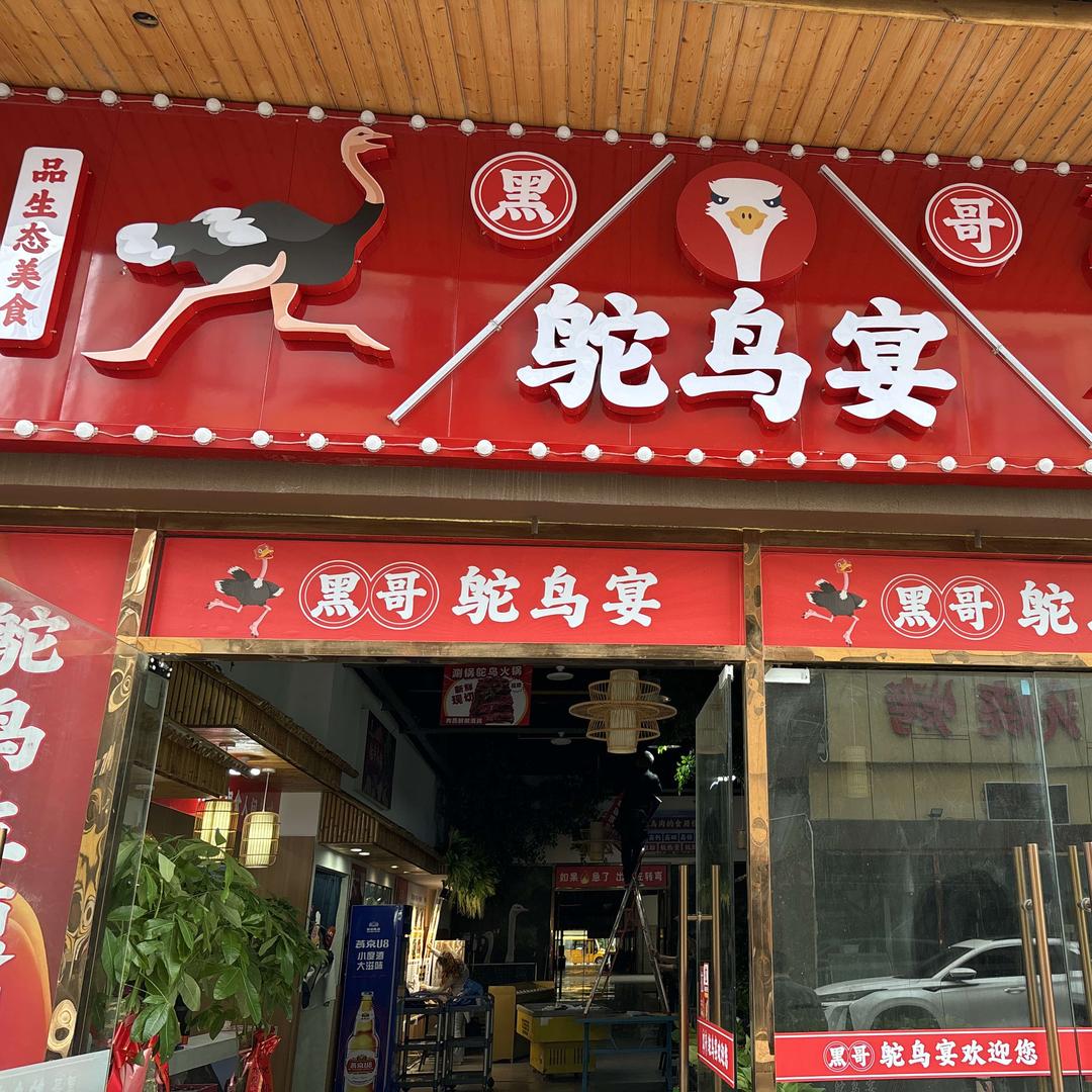 天门市黑哥驼鸟宴