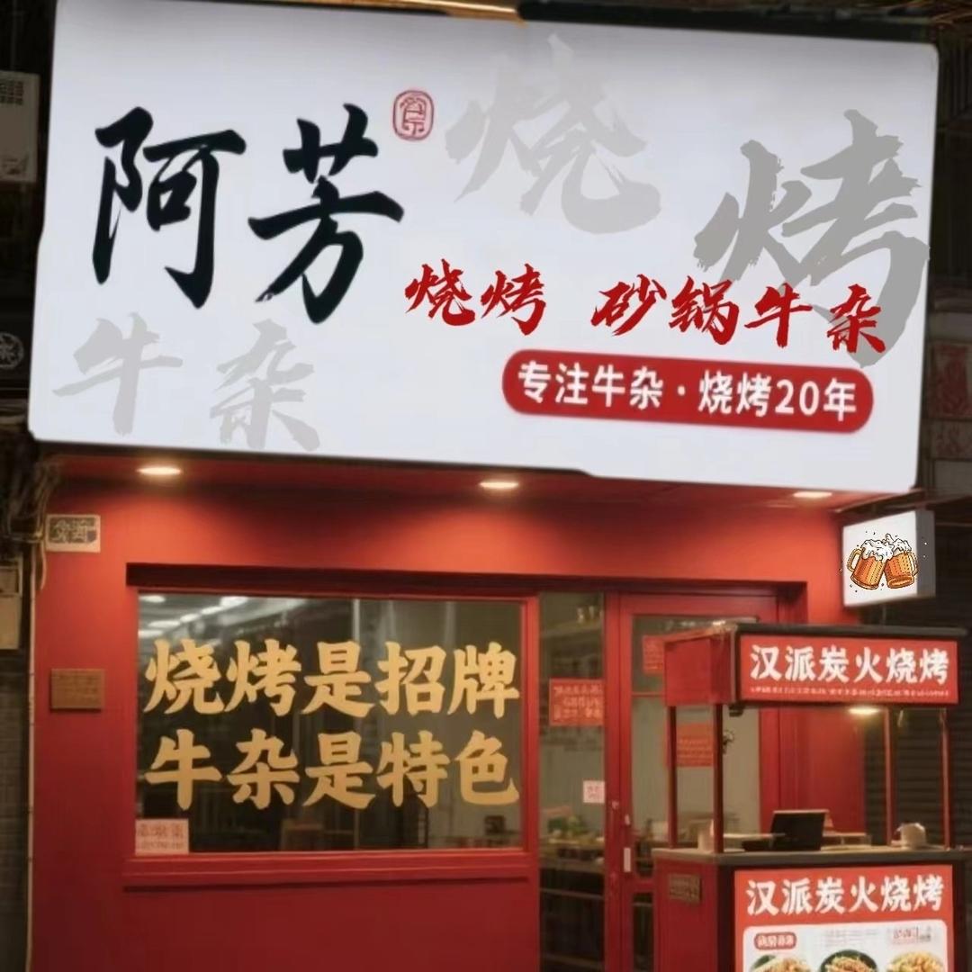 阿芳烧烤牛杂馆官方号
