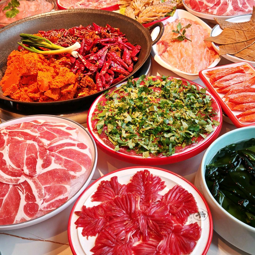 老街地摊铜锅涮肉