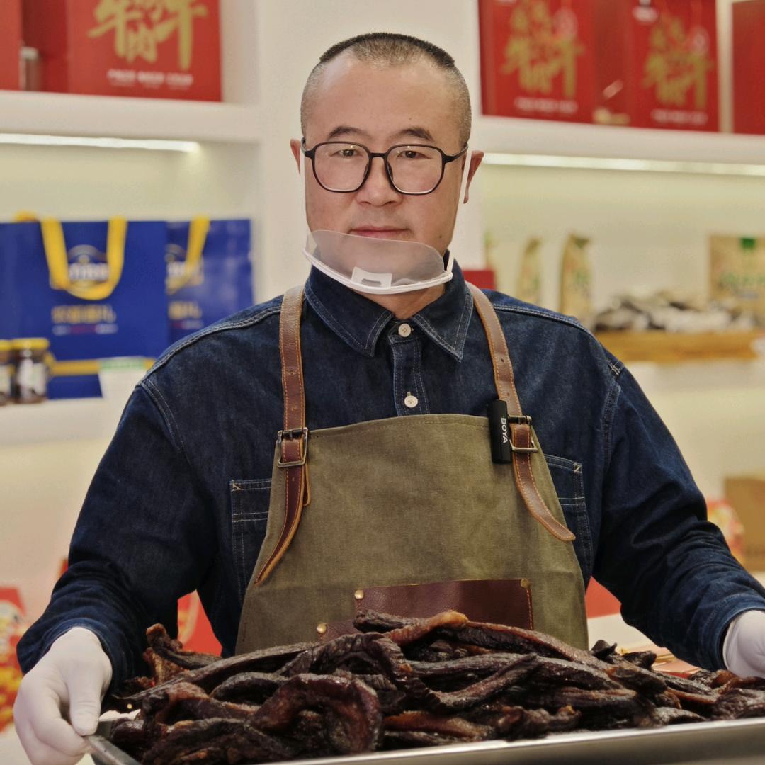 军哥现烤牛肉干