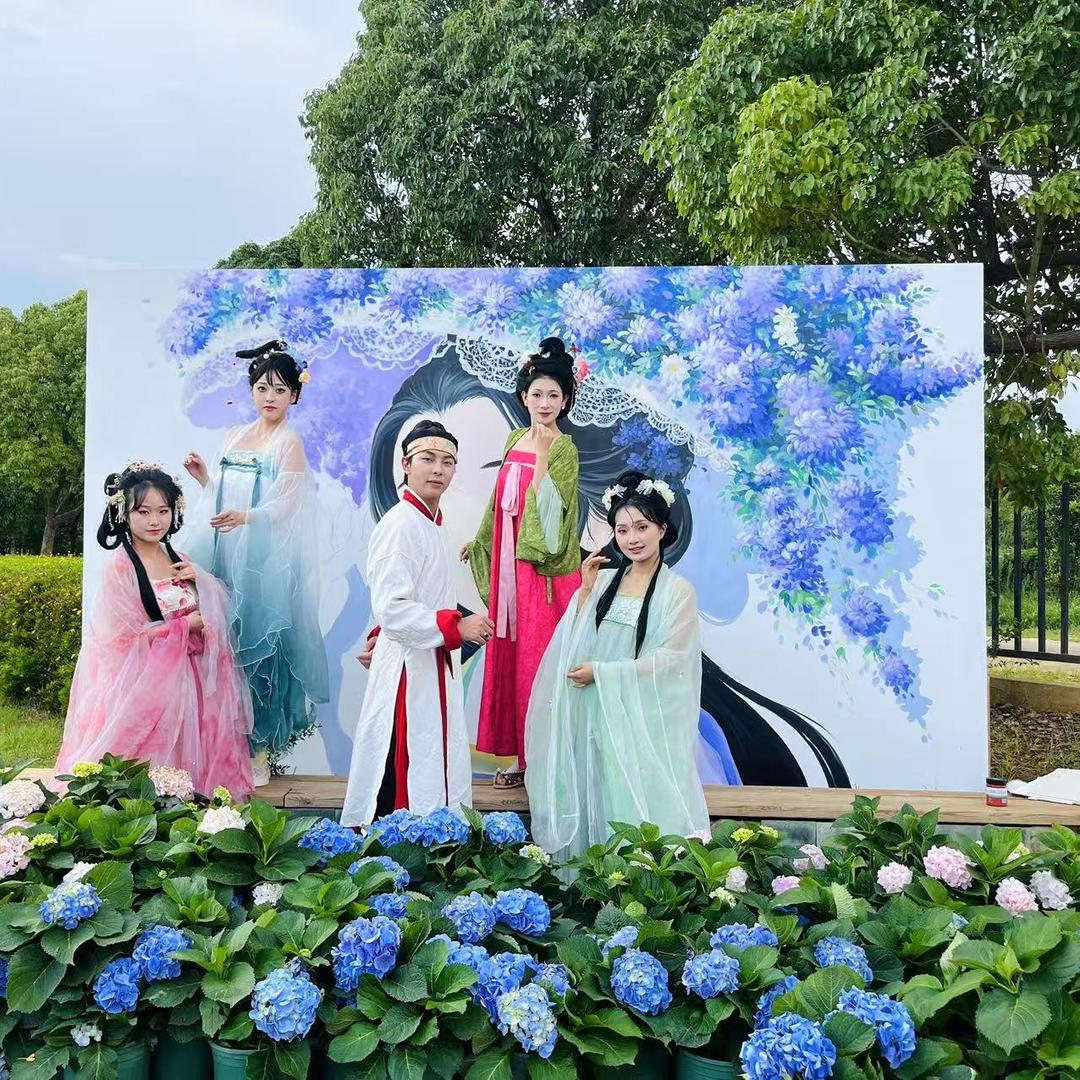 斗南湿地公园绣球花海