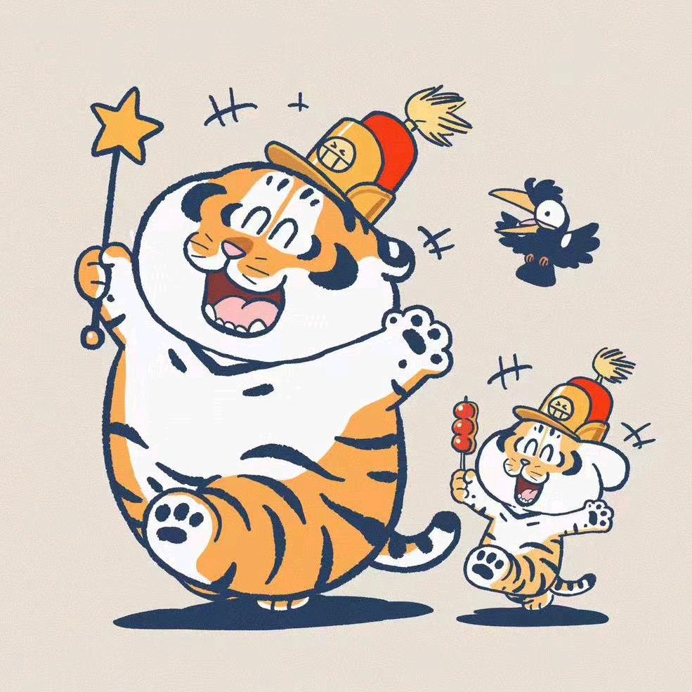 小老虎戏雪乐园