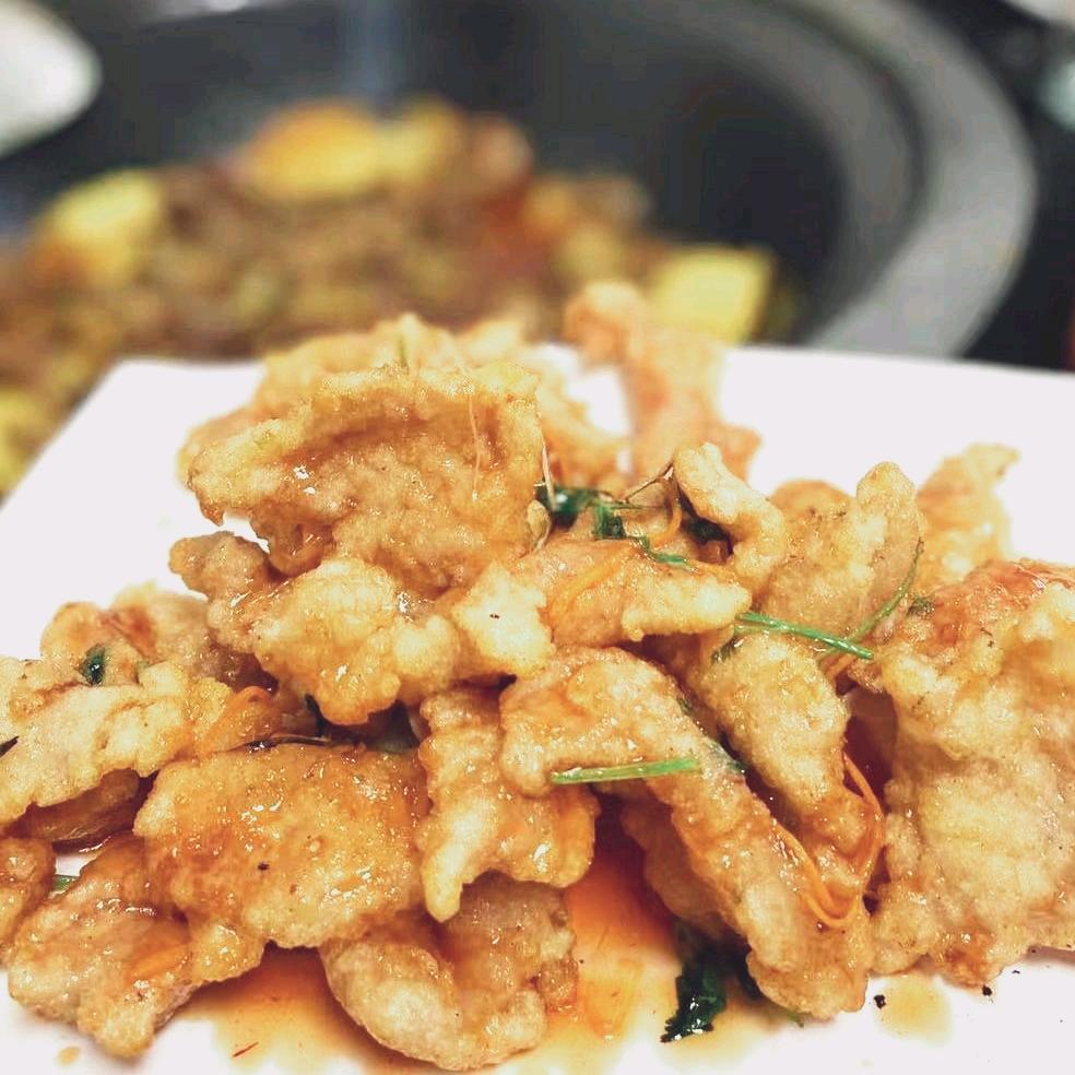 一元小油饼东北铁锅炖
