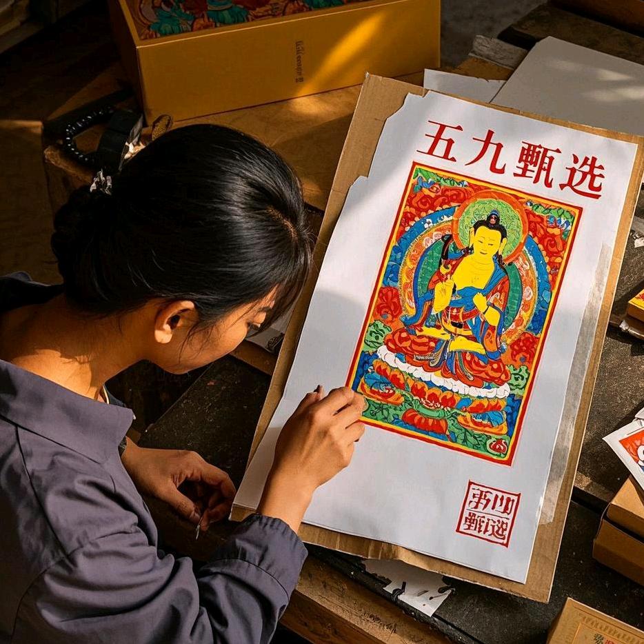 云南西双版纳【五九甄选】唐卡批发