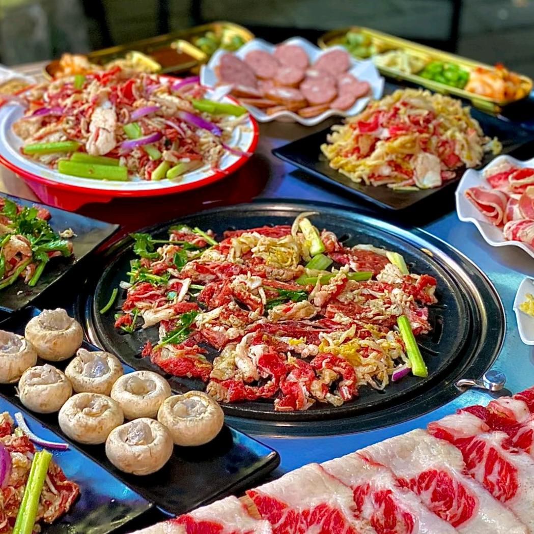 大东北齐齐哈尔集市烤肉