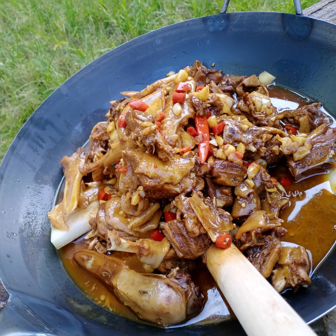 铁锅炖土鸭