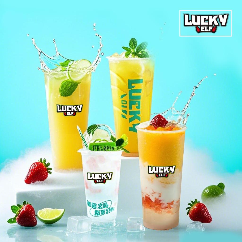 LUCKY ELF冰淇淋、果茶