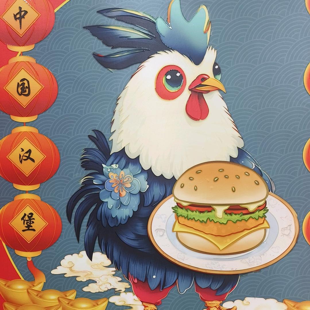 吉华士中国汉堡。