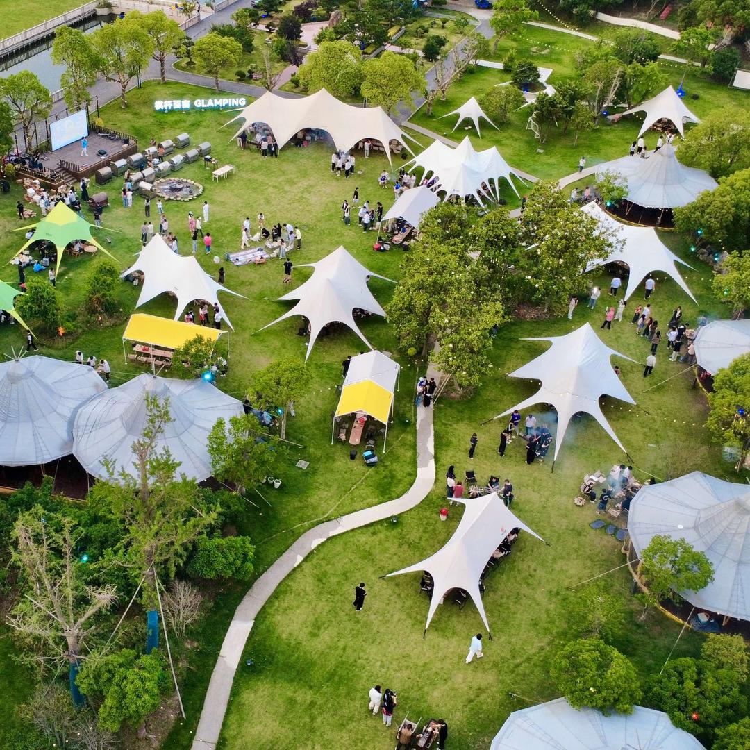 棋杆百亩露营基地Glamping官方号
