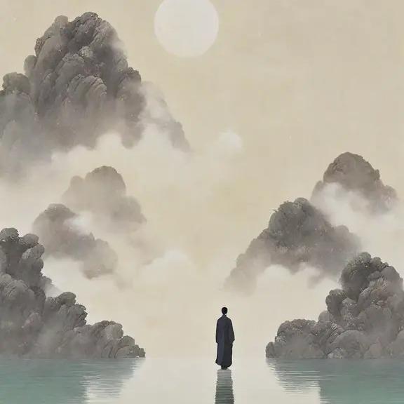 雾中谷雨.万柏慕云