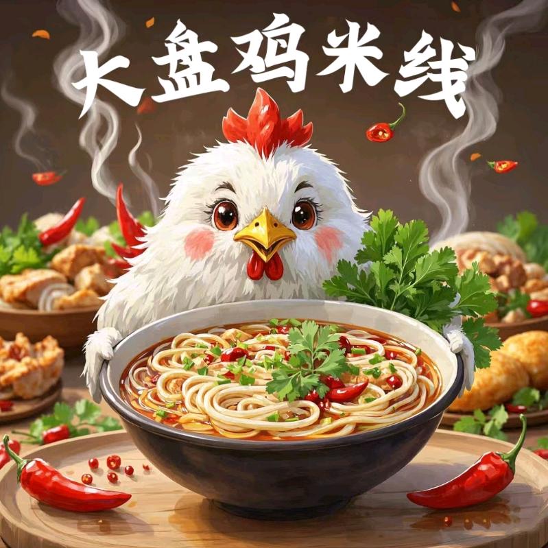 当大盘鸡遇上米线