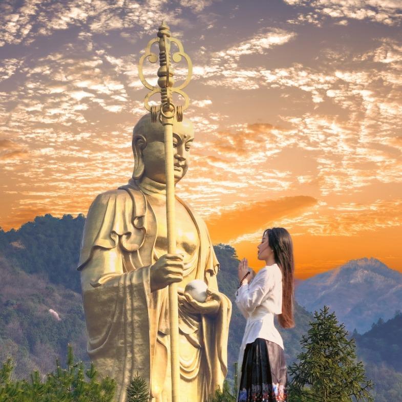 九华山航拍摄影