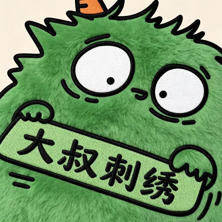 上海大叔玩刺绣