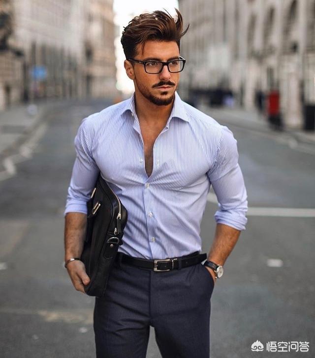 男生穿西装如何搭配衣服(图67)
