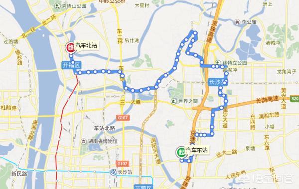 长沙北战至星沙盼盼路88号乘坐几路公交车？