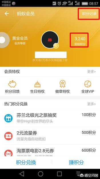 蚂蚁积分（支付宝怎么查看蚂蚁积分,蚂蚁积分怎么兑换？）