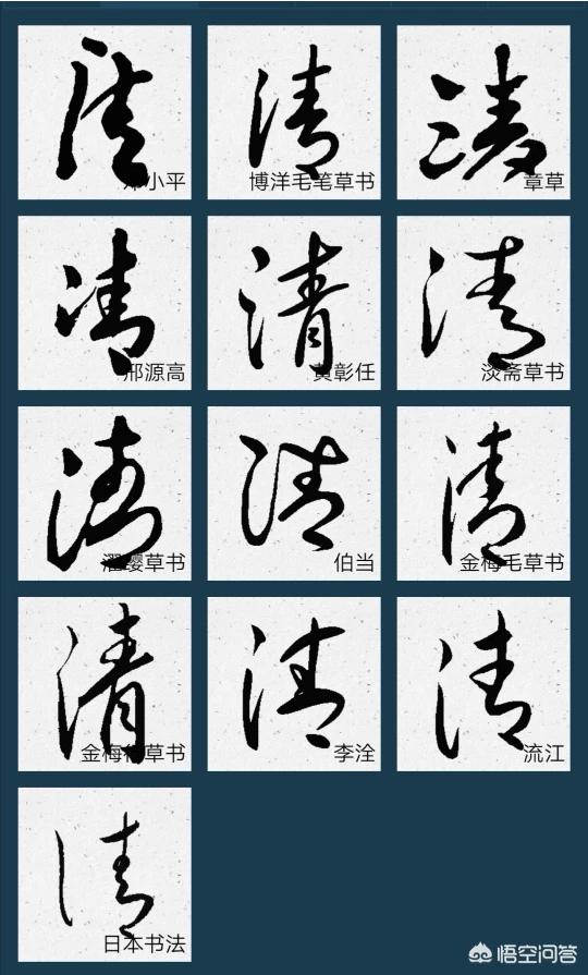 颂小篆字体解说大全