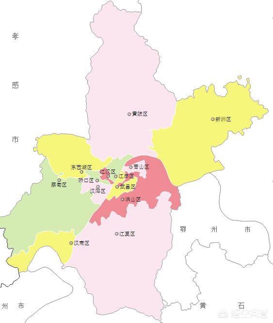 湖北省武汉市有什么区？